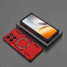 For Motorola Edge 60 Pro 5G Butterfly Armor MagSafe Magnetic Ring Shockproof Phone Case(Red) - 2