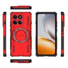 For Motorola Edge 60 Pro 5G Butterfly Armor MagSafe Magnetic Ring Shockproof Phone Case(Red) - 3