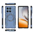 For Honor 400 Lite 5G Global Butterfly Armor MagSafe Magnetic Ring Shockproof Phone Case(Blue) - 3