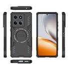 For Honor 400 Lite 5G Global Butterfly Armor MagSafe Magnetic Ring Shockproof Phone Case(Black) - 3