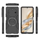 For Honor X60 5G Butterfly Armor MagSafe Magnetic Ring Shockproof Phone Case(Black) - 3