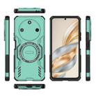 For Honor X60 5G Butterfly Armor MagSafe Magnetic Ring Shockproof Phone Case(Light Green) - 3