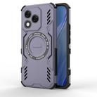 For Honor X60 Pro 5G Butterfly Armor MagSafe Magnetic Ring Shockproof Phone Case(Purple) - 1