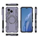 For Honor X60 Pro 5G Butterfly Armor MagSafe Magnetic Ring Shockproof Phone Case(Purple) - 3