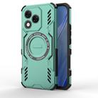 For Honor X60 Pro 5G Butterfly Armor MagSafe Magnetic Ring Shockproof Phone Case(Light Green) - 1