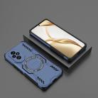 For Honor 200 5G Global Butterfly Armor MagSafe Magnetic Ring Shockproof Phone Case(Blue) - 2