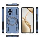 For Honor 200 5G Global Butterfly Armor MagSafe Magnetic Ring Shockproof Phone Case(Blue) - 3