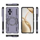For Honor 200 5G Global Butterfly Armor MagSafe Magnetic Ring Shockproof Phone Case(Purple) - 3