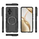 For Honor 200 5G Global Butterfly Armor MagSafe Magnetic Ring Shockproof Phone Case(Black) - 3