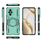 For Honor 200 5G Global Butterfly Armor MagSafe Magnetic Ring Shockproof Phone Case(Light Green) - 3