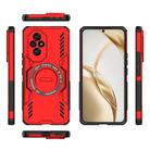 For Honor 200 5G Global Butterfly Armor MagSafe Magnetic Ring Shockproof Phone Case(Red) - 3