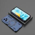 For Honor 200 Lite 5G Global Butterfly Armor MagSafe Magnetic Ring Shockproof Phone Case(Blue) - 2