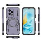For Honor 200 Lite 5G Global Butterfly Armor MagSafe Magnetic Ring Shockproof Phone Case(Purple) - 3