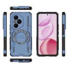 For Honor 400 Pro 5G Global 160.8mm Butterfly Armor MagSafe Magnetic Ring Shockproof Phone Case(Blue) - 3