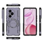 For Honor 400 Pro 5G Global 160.8mm Butterfly Armor MagSafe Magnetic Ring Shockproof Phone Case(Purple) - 3