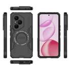 For Honor 400 Pro 5G Global 160.8mm Butterfly Armor MagSafe Magnetic Ring Shockproof Phone Case(Black) - 3