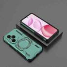 For Honor 400 Pro 5G Global 160.8mm Butterfly Armor MagSafe Magnetic Ring Shockproof Phone Case(Light Green) - 2