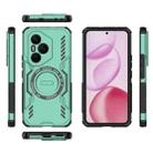 For Honor 400 Pro 5G Global 160.8mm Butterfly Armor MagSafe Magnetic Ring Shockproof Phone Case(Light Green) - 3
