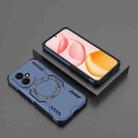 For Honor 400 5G Global 156.5mm Butterfly Armor MagSafe Magnetic Ring Shockproof Phone Case(Blue) - 2