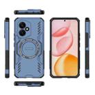 For Honor 400 5G Global 156.5mm Butterfly Armor MagSafe Magnetic Ring Shockproof Phone Case(Blue) - 3