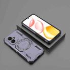For Honor 400 5G Global 156.5mm Butterfly Armor MagSafe Magnetic Ring Shockproof Phone Case(Purple) - 2