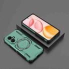 For Honor 400 5G Global 156.5mm Butterfly Armor MagSafe Magnetic Ring Shockproof Phone Case(Light Green) - 2