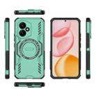 For Honor 400 5G Global 156.5mm Butterfly Armor MagSafe Magnetic Ring Shockproof Phone Case(Light Green) - 3