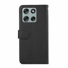 For Motorola Moto G56 5G ABEEL Delicate Texture Splicing RFID Leather Phone Case(Black) - 3