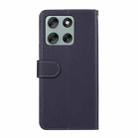For Motorola Moto G56 5G ABEEL Delicate Texture Splicing RFID Leather Phone Case(Blue) - 3