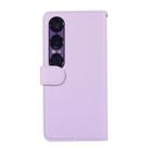 For Sony Xperia 1 VII ABEEL Delicate Texture Splicing RFID Leather Phone Case(Purple) - 3