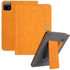 For Xiaomi Pad 6 / 6 Pro 11 Multifunctional Wristband Leather Tablet Case(Yellow) - 1