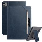 For Itel Vista Tab 30 Multifunctional Wristband Leather Tablet Case(Dark Blue) - 1