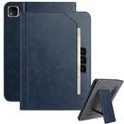 For Infinix XPad 11 2024 Multifunctional Wristband Leather Tablet Case(Dark Blue) - 1