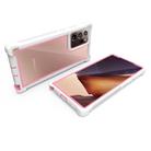 For Samsung Galaxy Note20 Four-corner Shockproof All-inclusive Transparent Space Protective Case(Pink White) - 3