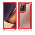 For Samsung Galaxy Note20 Four-corner Shockproof All-inclusive Transparent Space Protective Case(Red) - 2