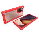 For Samsung Galaxy Note20 Four-corner Shockproof All-inclusive Transparent Space Protective Case(Red) - 3