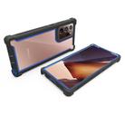 For Samsung Galaxy Note20 Ultra Four-corner Shockproof All-inclusive Transparent Space Protective Case(Black Blue) - 3