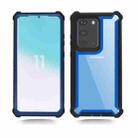 For Samsung Galaxy S20 Four-corner Shockproof All-inclusive Transparent Space Protective Case(Black Blue) - 2