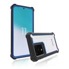 For Samsung Galaxy S20 Four-corner Shockproof All-inclusive Transparent Space Protective Case(Black Blue) - 3