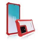 For Samsung Galaxy S20 Four-corner Shockproof All-inclusive Transparent Space Protective Case(Red) - 3