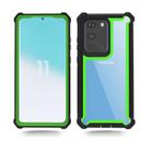 For Samsung Galaxy S20 Plus Four-corner Shockproof All-inclusive Transparent Space Protective Case(Black Green) - 2