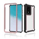 For Samsung Galaxy S20 Ultra Four-corner Shockproof All-inclusive Transparent Space Protective Case(Rose Gold) - 1