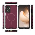 For Samsung Galaxy A15 4G / 5G Grating Solid Color MagSafe Magnetic Phone Case(Red) - 3