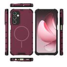 For Samsung Galaxy A25 4G / 5G Grating Solid Color MagSafe Magnetic Phone Case(Red) - 3