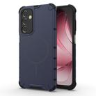 For Samsung Galaxy A25 4G / 5G Grating Solid Color MagSafe Magnetic Phone Case(Dark Blue) - 1