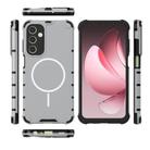 For Samsung Galaxy A25 4G / 5G Grating Solid Color MagSafe Magnetic Phone Case(Light Grey) - 3