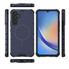 For Samsung Galaxy A34 5G Grating Solid Color MagSafe Magnetic Phone Case(Dark Blue) - 3