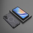 For Samsung Galaxy A34 5G Grating Solid Color MagSafe Magnetic Phone Case(Dark Grey) - 2