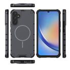 For Samsung Galaxy A34 5G Grating Solid Color MagSafe Magnetic Phone Case(Dark Grey) - 3