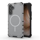 For Samsung Galaxy A54 5G Grating Solid Color MagSafe Magnetic Phone Case(Light Grey) - 1